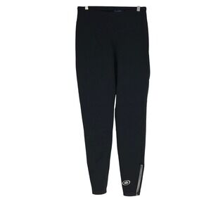 Performance Bike Women XL Black Fleece Lined Cycling Leggings Padded Ankle Zip